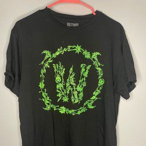 Blizzard World of Warcraft T-Shirt. Black/Green. Large.